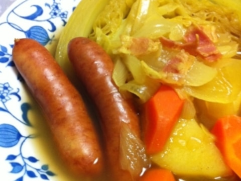 簡単*煮込むだけ♪ 野菜たっぷり☆カレーポトフ